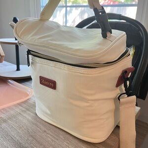 Mancro Cream Insulated Cooler Bag